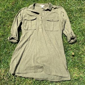 NWOT forever21 olive green t-shirt dress